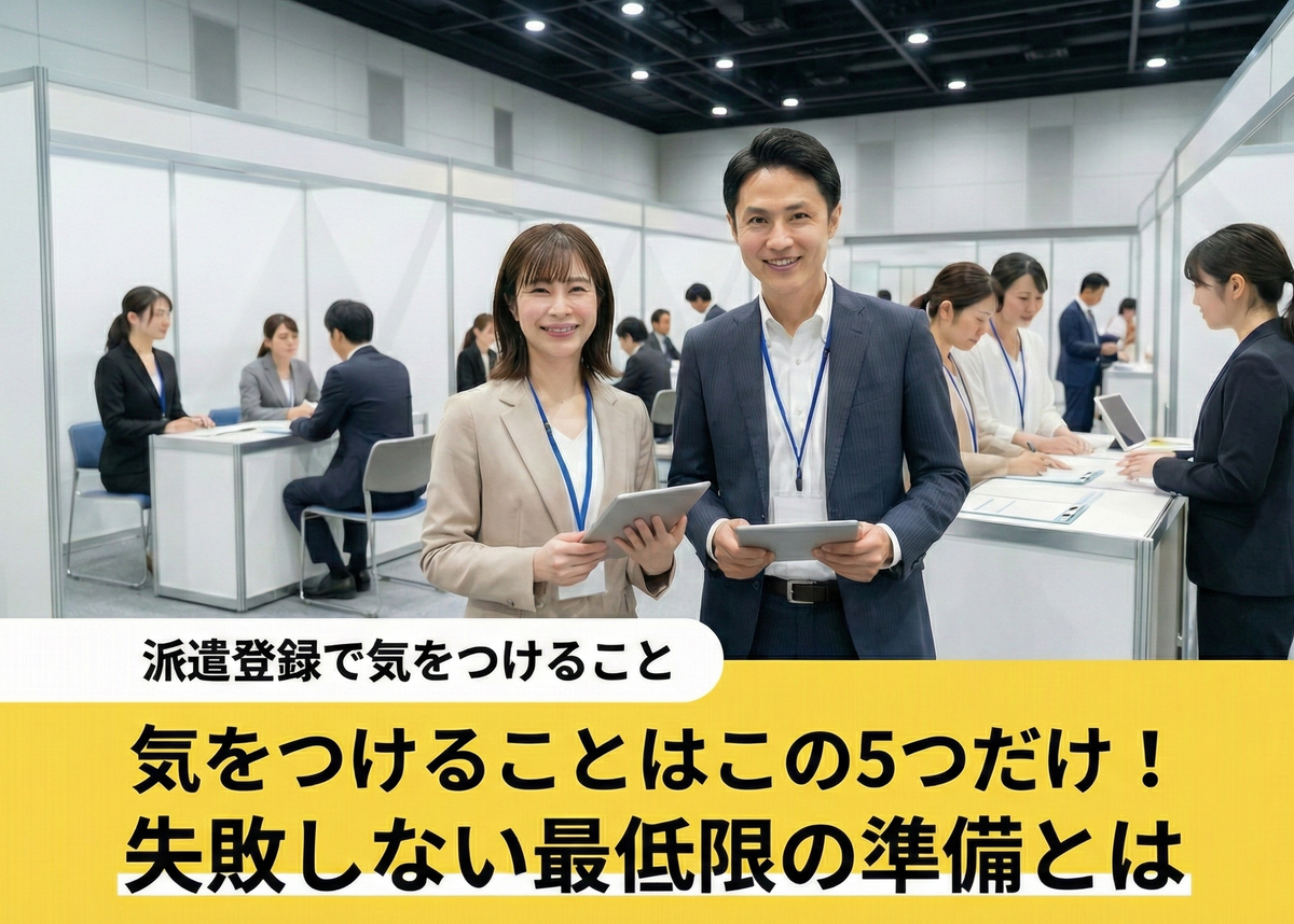 派遣登録で気をつけること